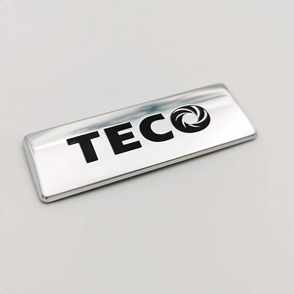Placa de nome de metal do logotipo