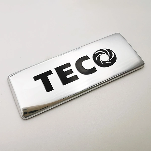 Placa de nome de metal do logotipo