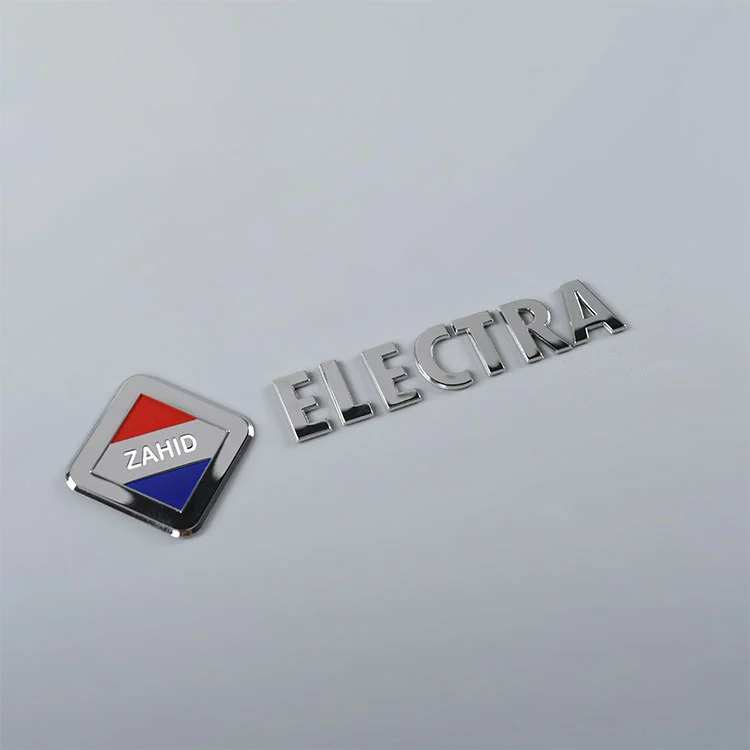 Adesivo de placa de metal 3D