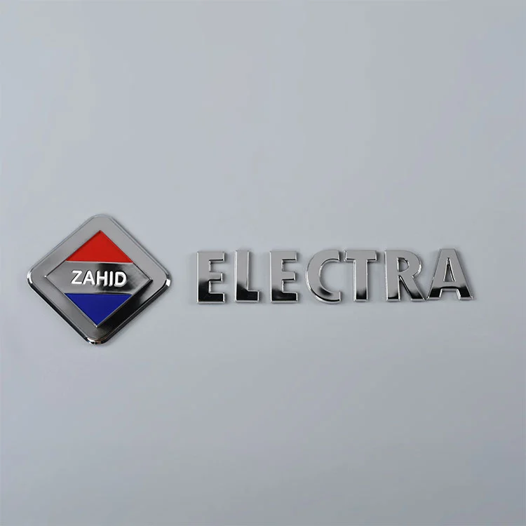 Adesivo de placa de metal 3D