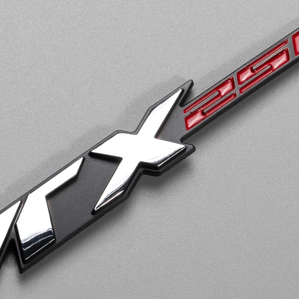 Acrílico com abs cromado ou pintura profissional 3d abs plástico cromado carro logotipo emblema emblema de carro