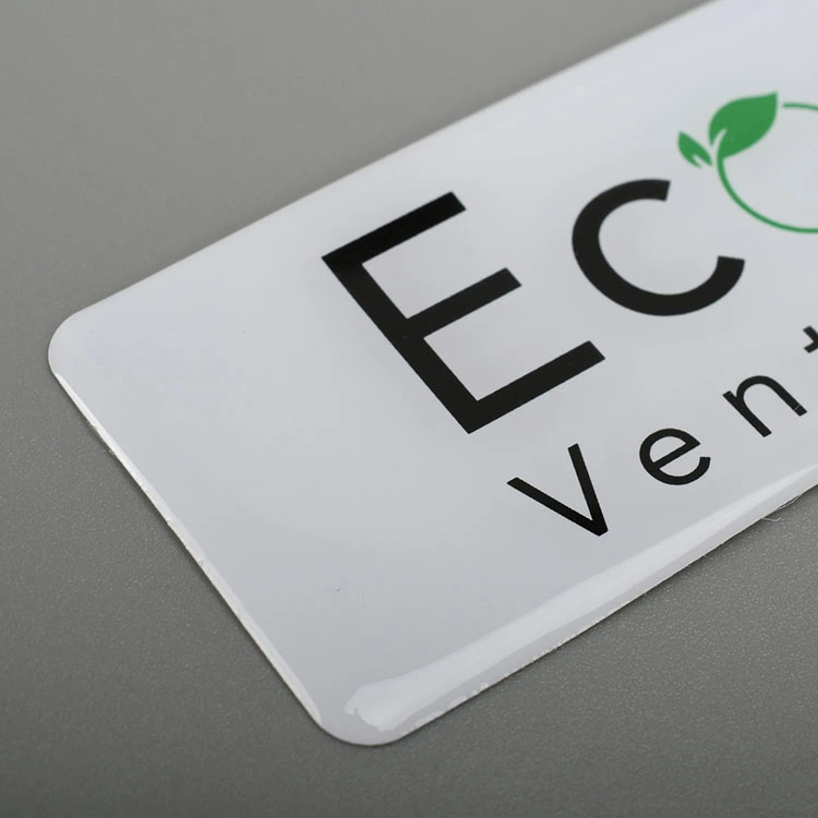 Adesivo de resina de logotipo 3D