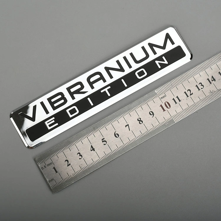 Etiqueta de metal eletroforma adesivo de logotipo de níquel