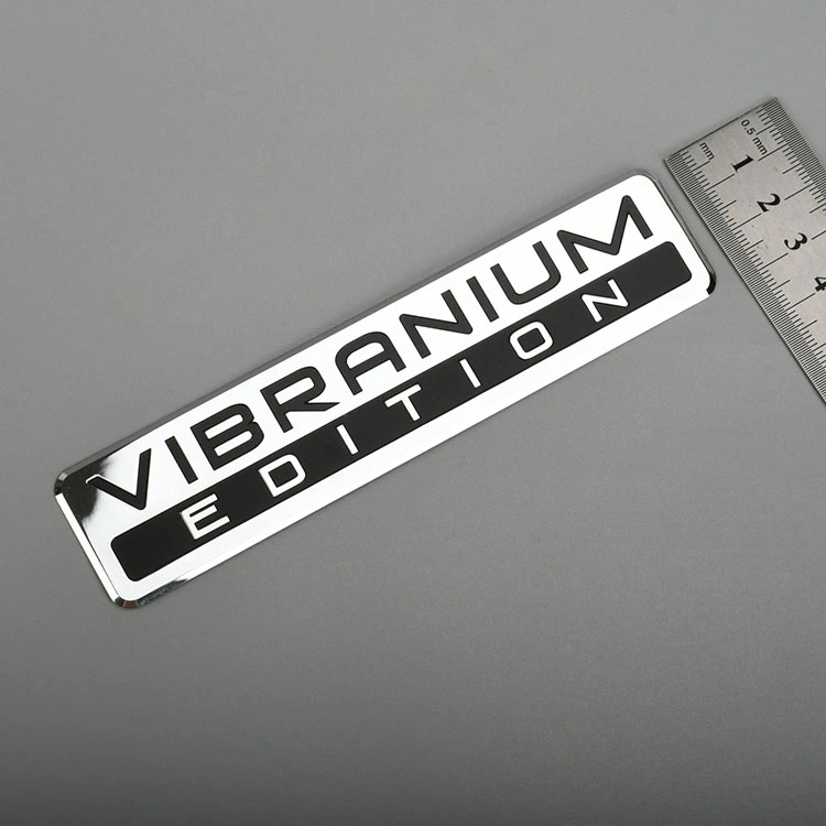 Etiqueta de metal eletroforma adesivo de logotipo de níquel