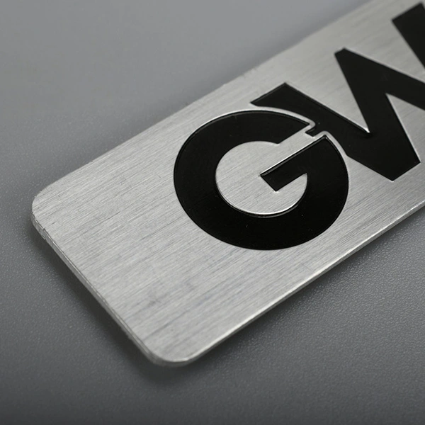 Etiqueta de alumínio de emblema de metal