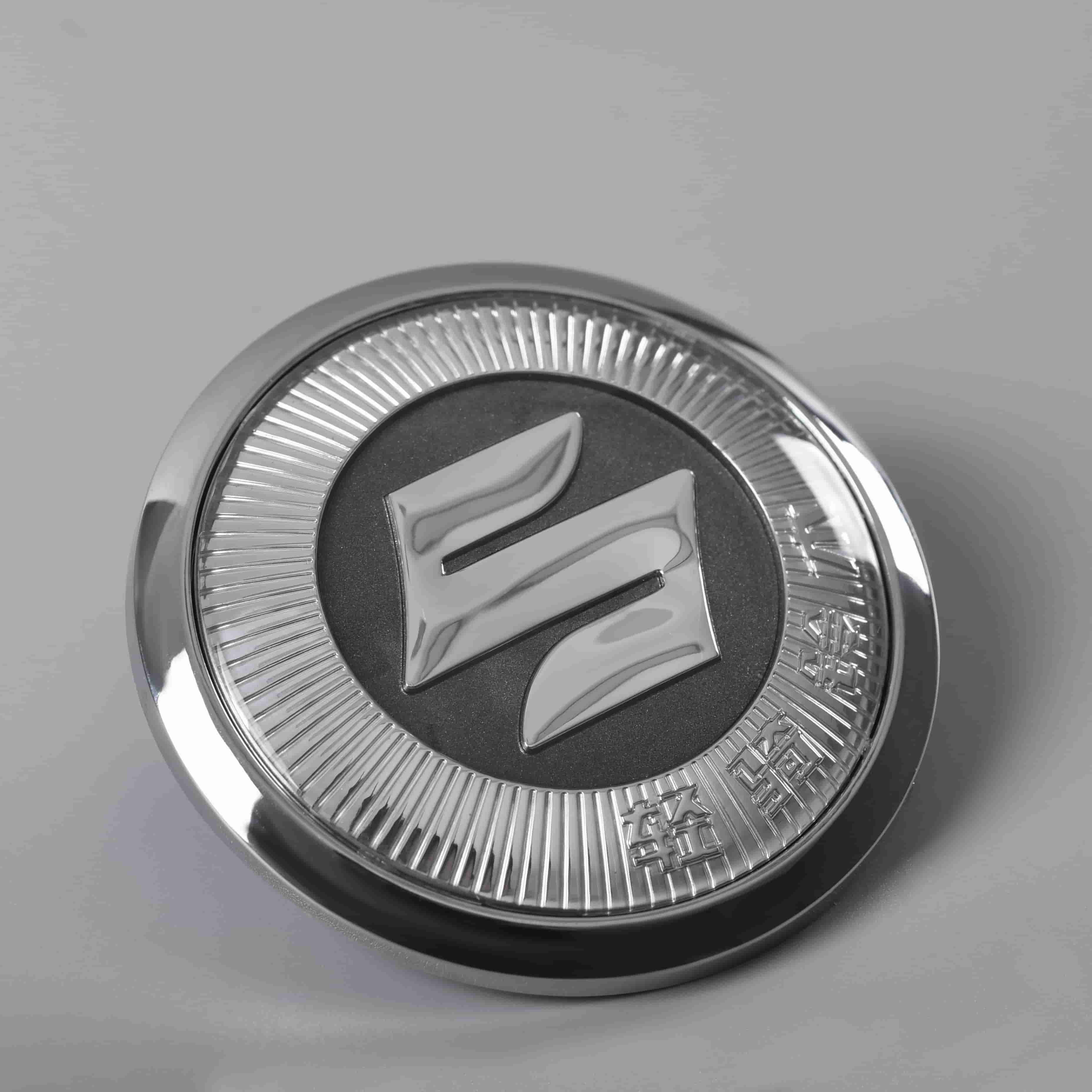 Crachá de plástico com etiqueta de logotipo de marca 3D