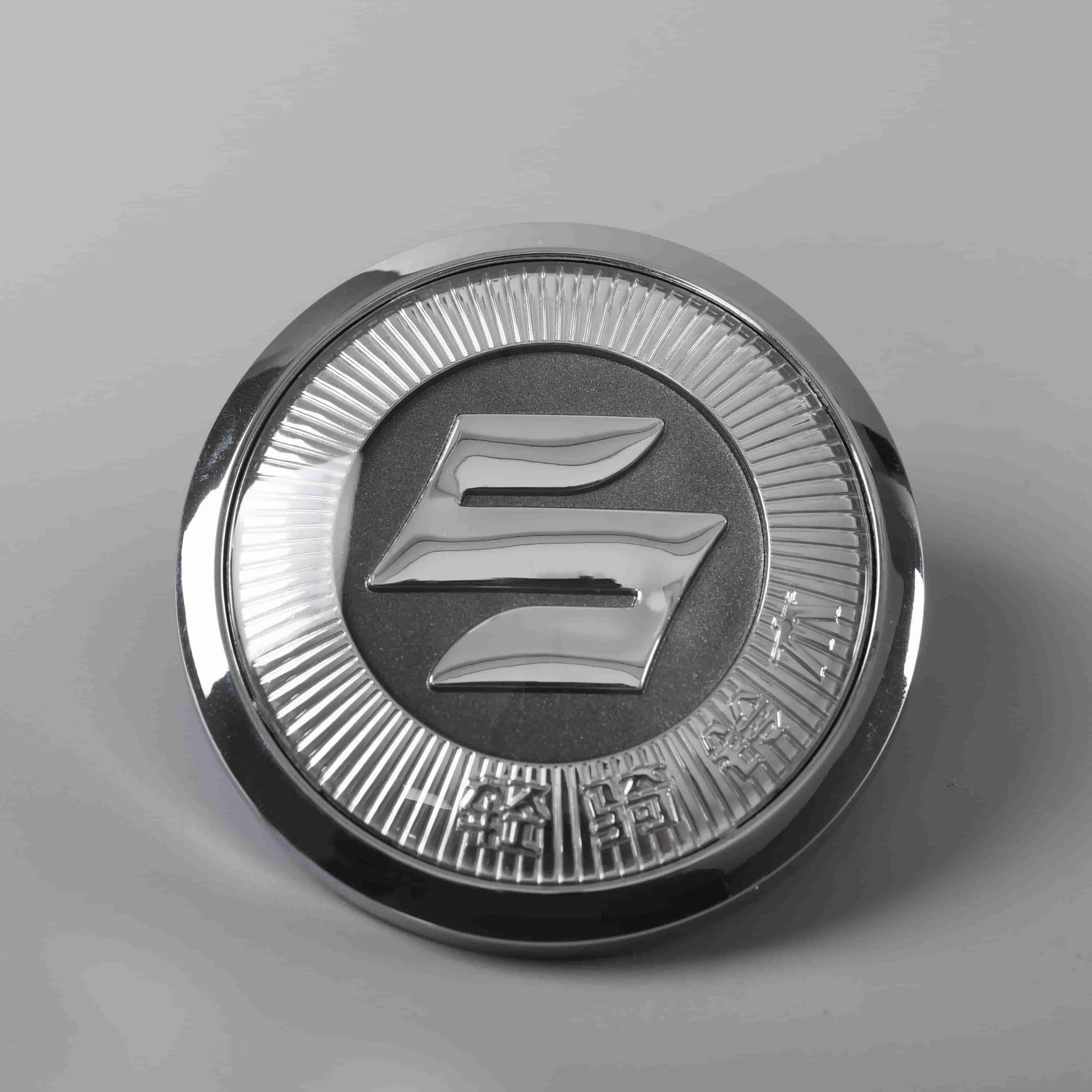Crachá de plástico com etiqueta de logotipo de marca 3D