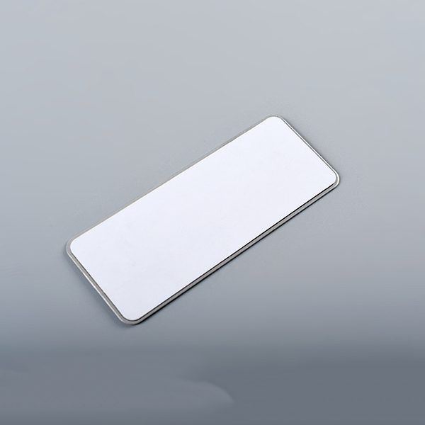 Placa de identificação de alumínio anodizado