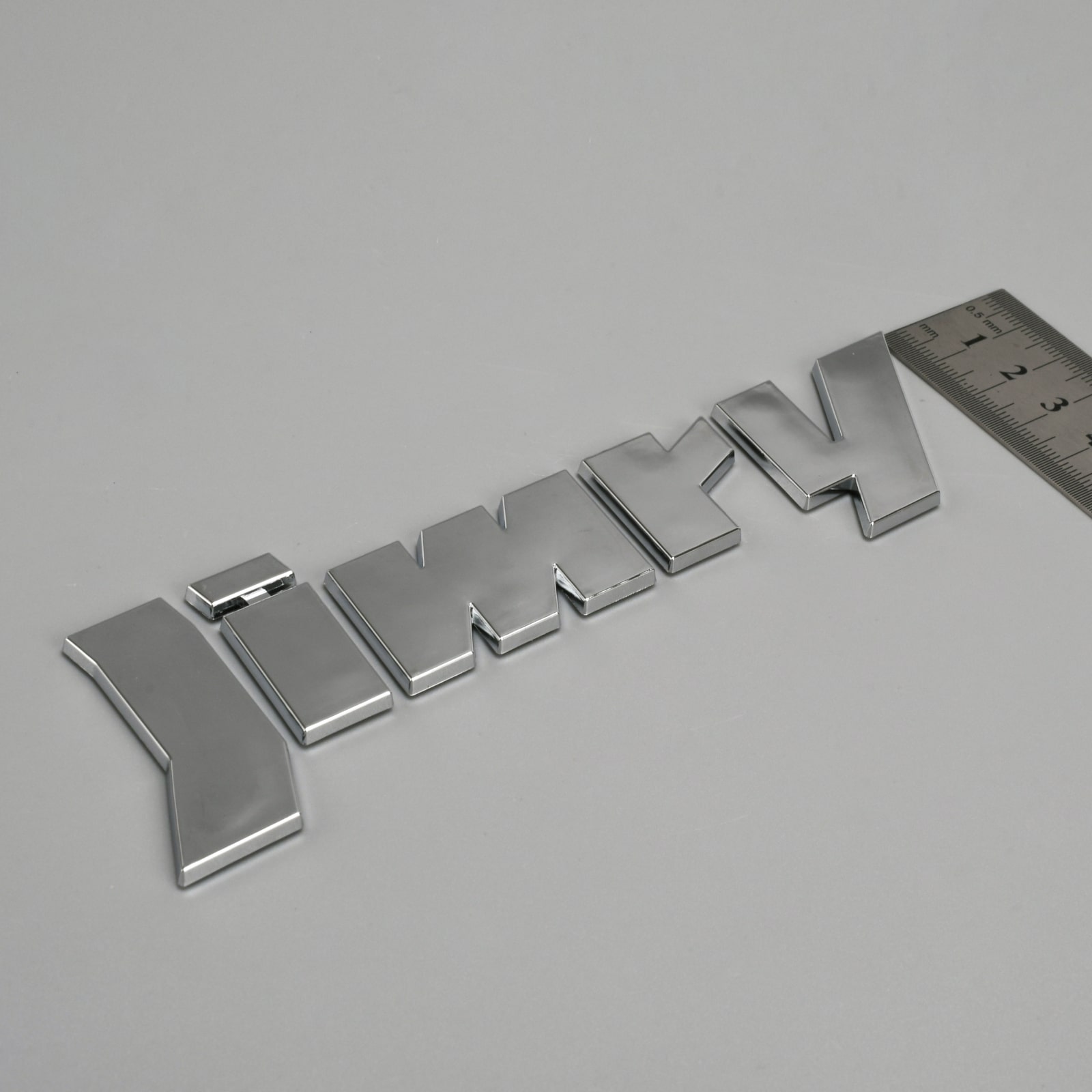 Adesivo de logotipo 3D do emblema cromado ABS