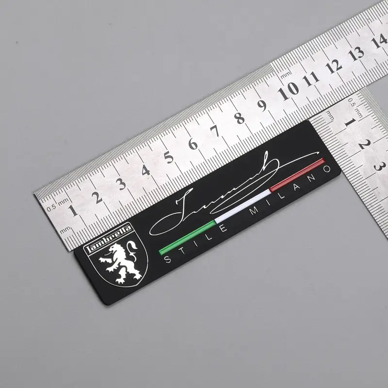 Etiqueta de metal níquel 3D