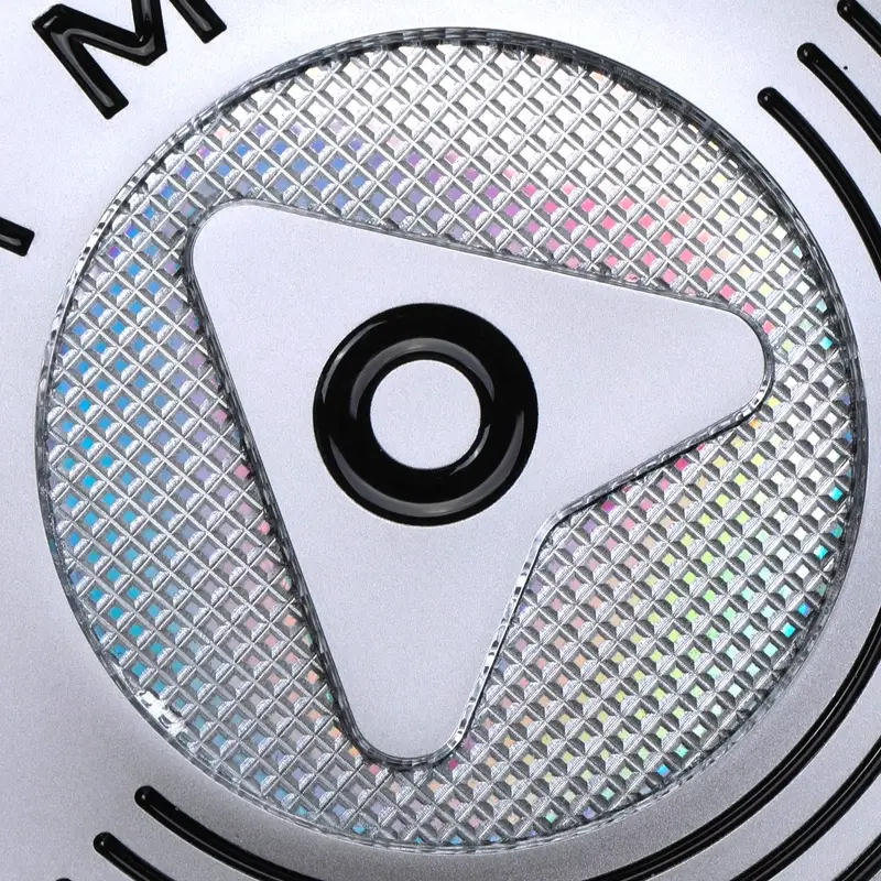 Adesivo de metal níquel 3D