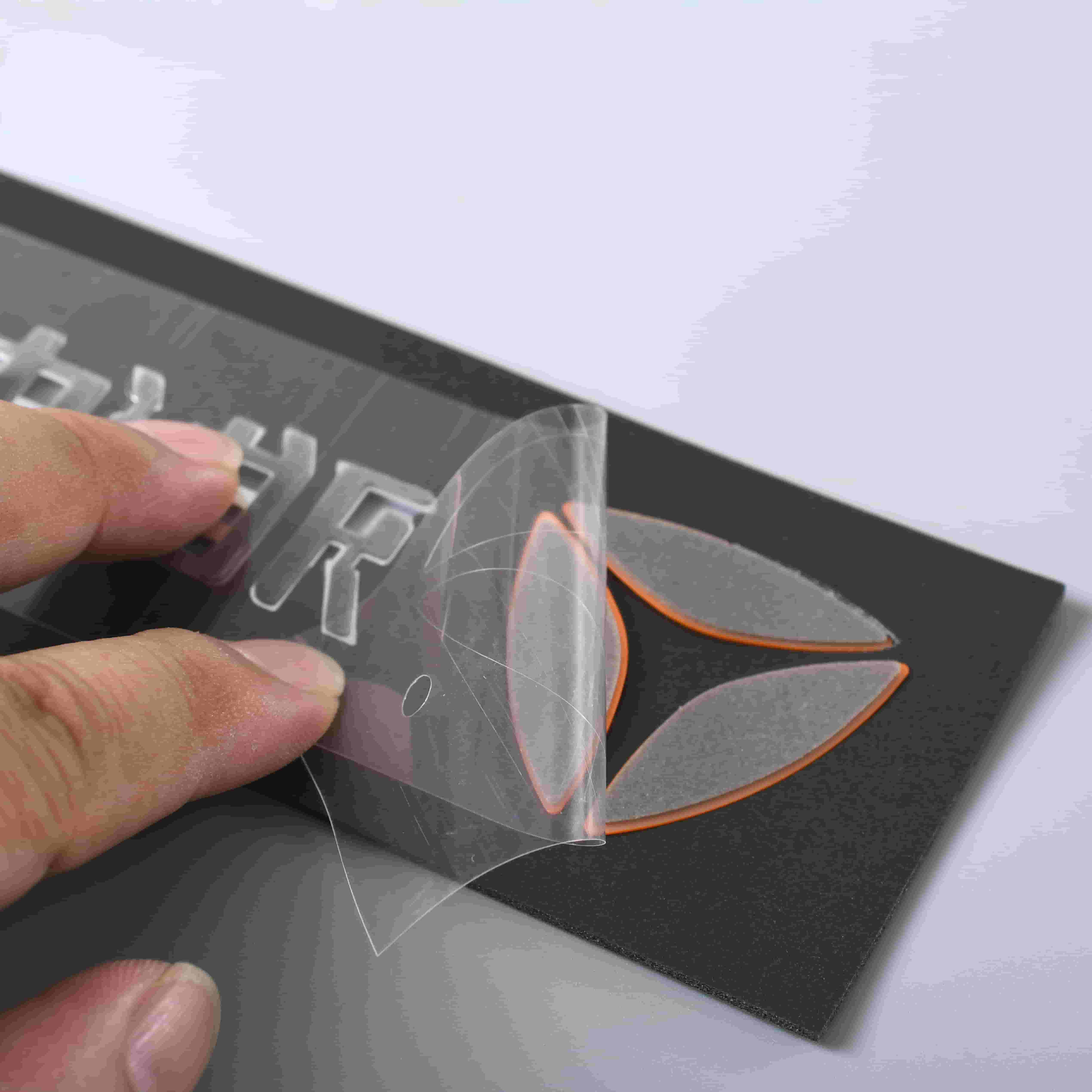 Etiqueta de etiqueta de motocicleta 3D em plástico com logotipo cromado ABS