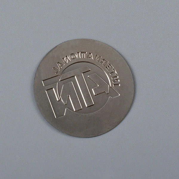 Adesivo de etiqueta de níquel 3D