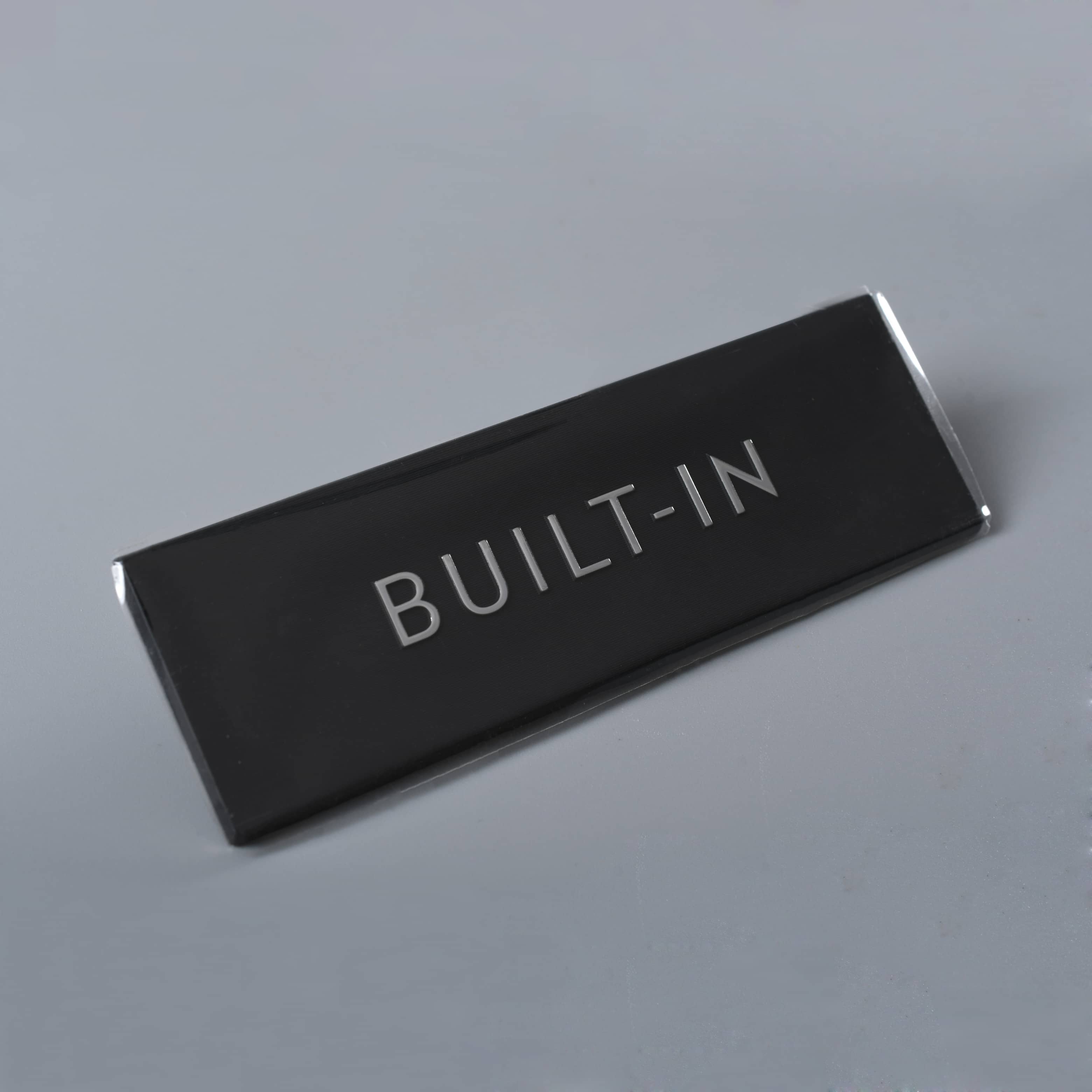 Placas de identificação de alumínio com corte de diamante
