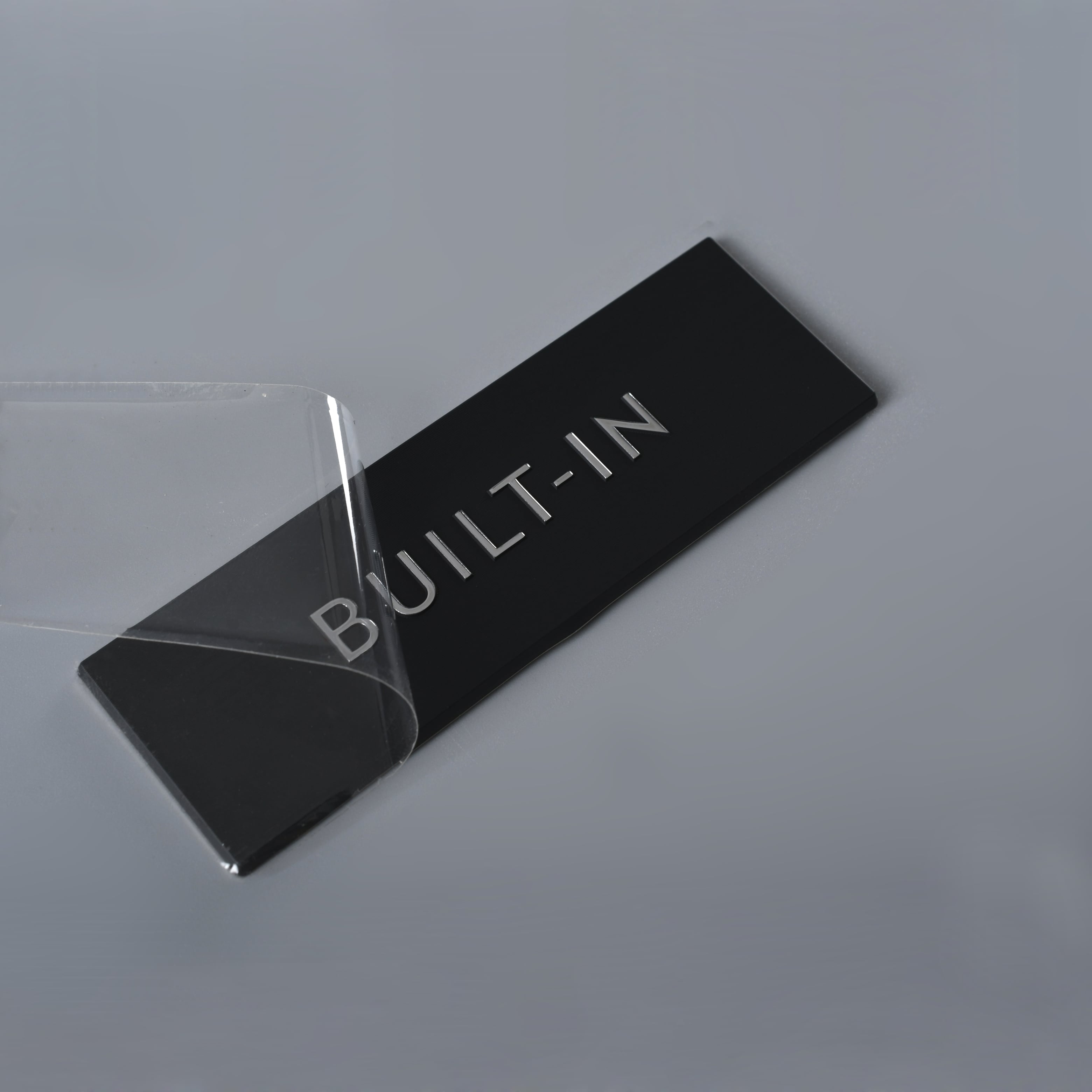 Placas de identificação de alumínio com corte de diamante
