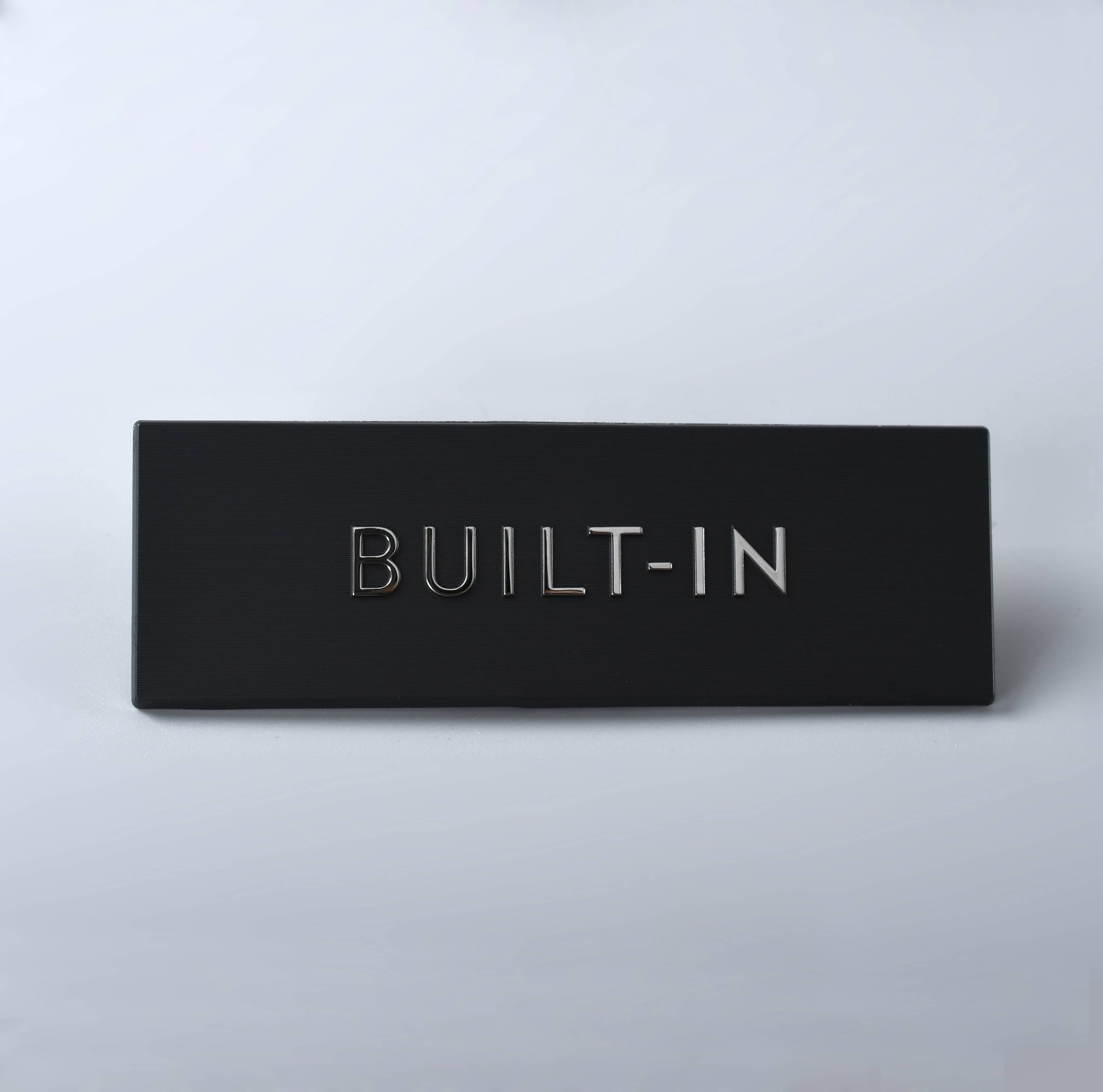 Placas de identificação de alumínio com corte de diamante