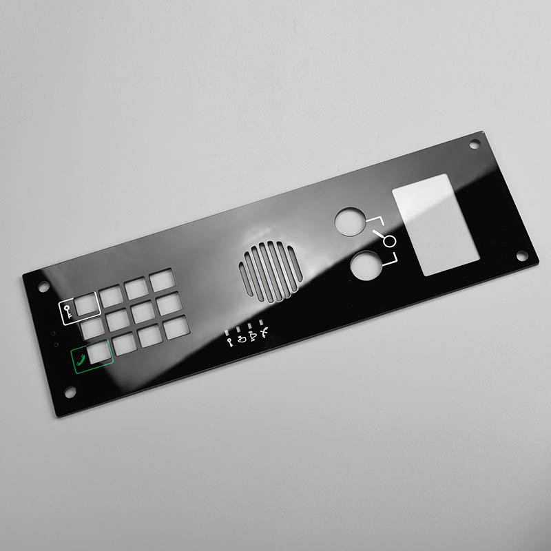 Placa facial acrílica para carro