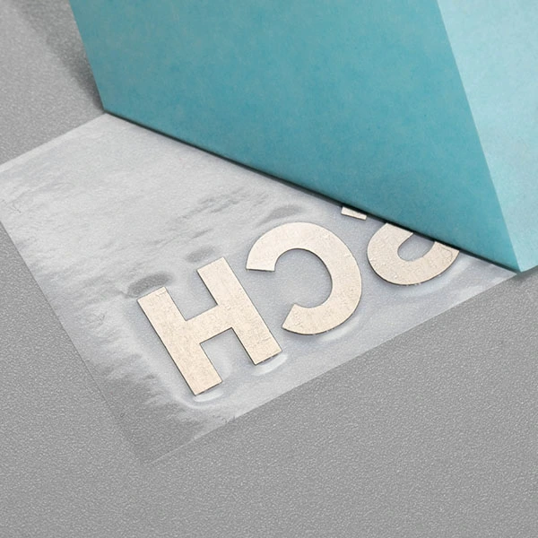 Etiqueta adesiva de níquel 3D