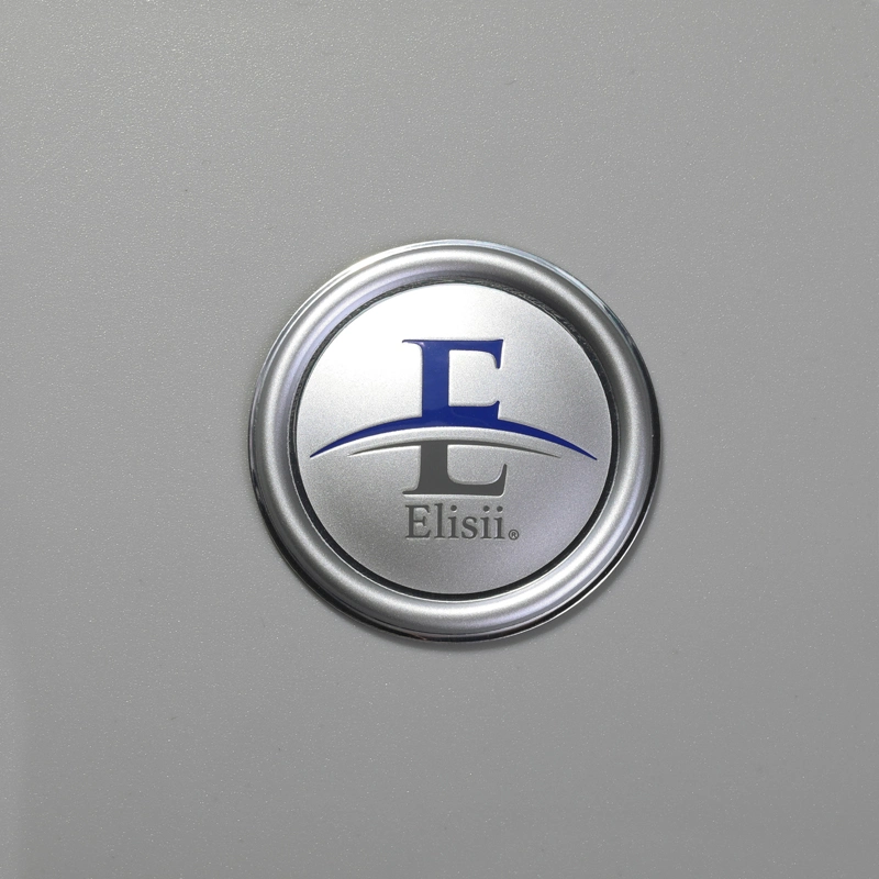 Etiqueta de alumínio com logotipo personalizado adesivo em relevo 3D