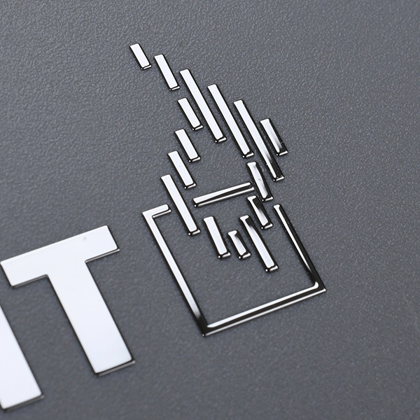 Etiqueta do logotipo 3D
