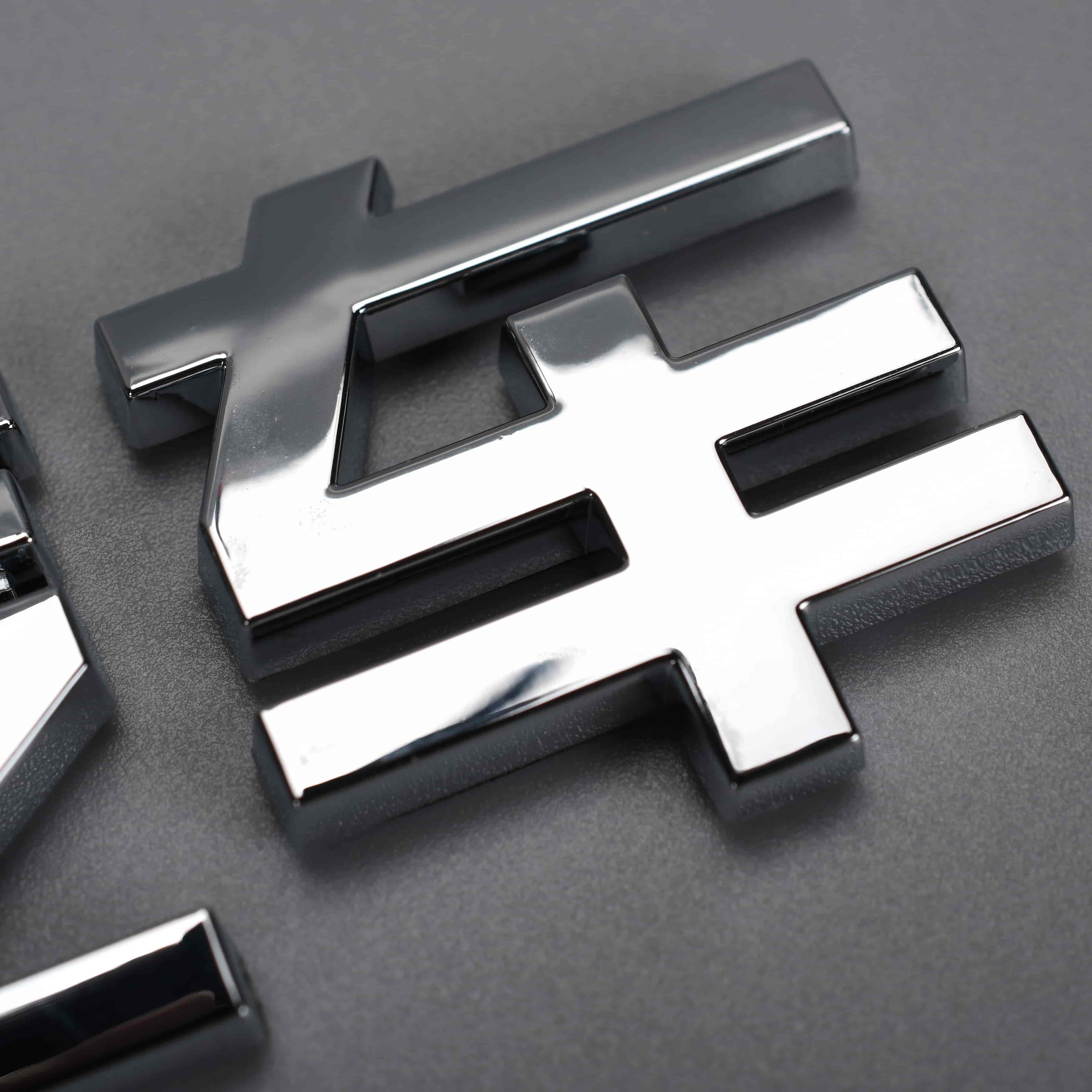 Adesivos de emblema de carro de plástico