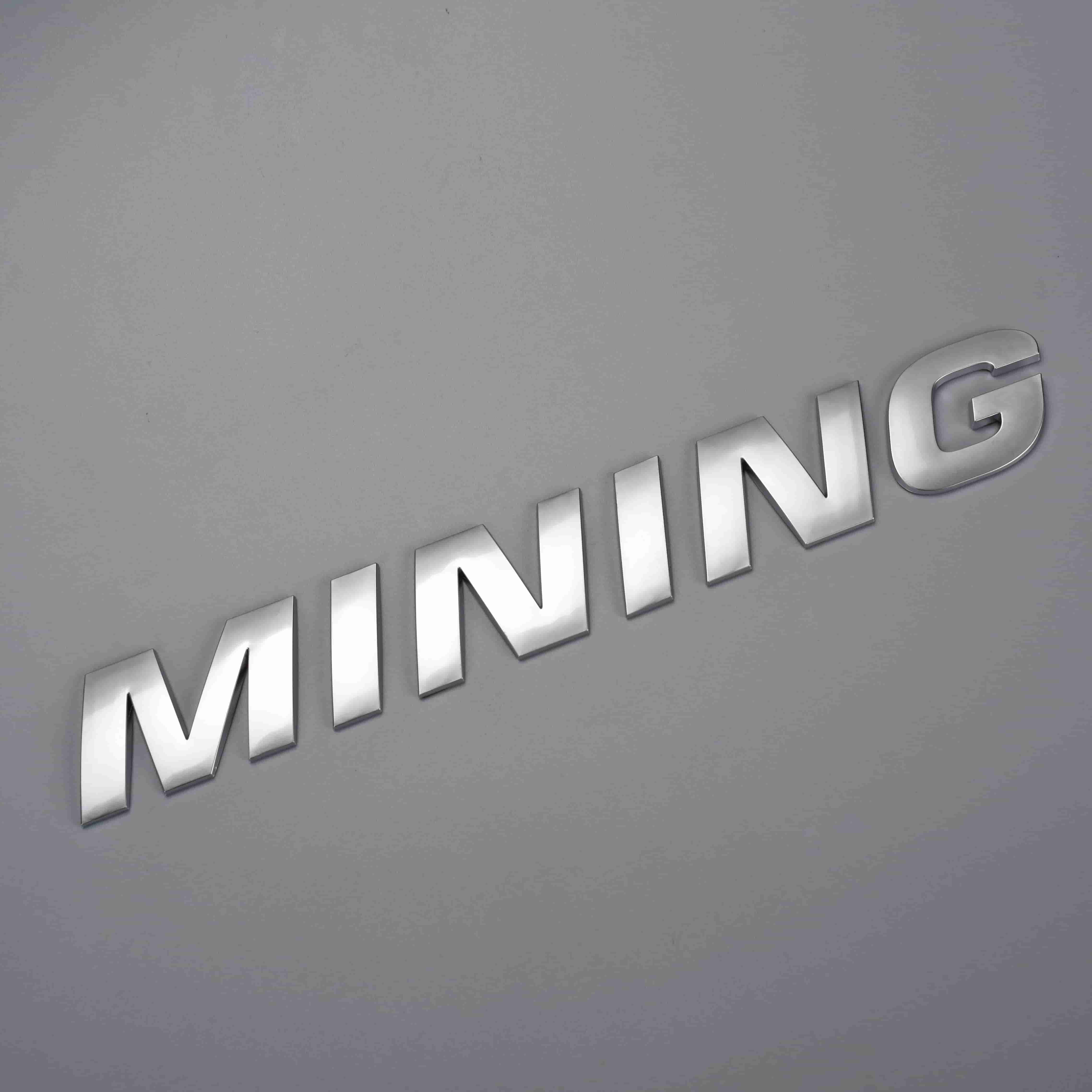 Logotipo do emblema do carro com letras 3D