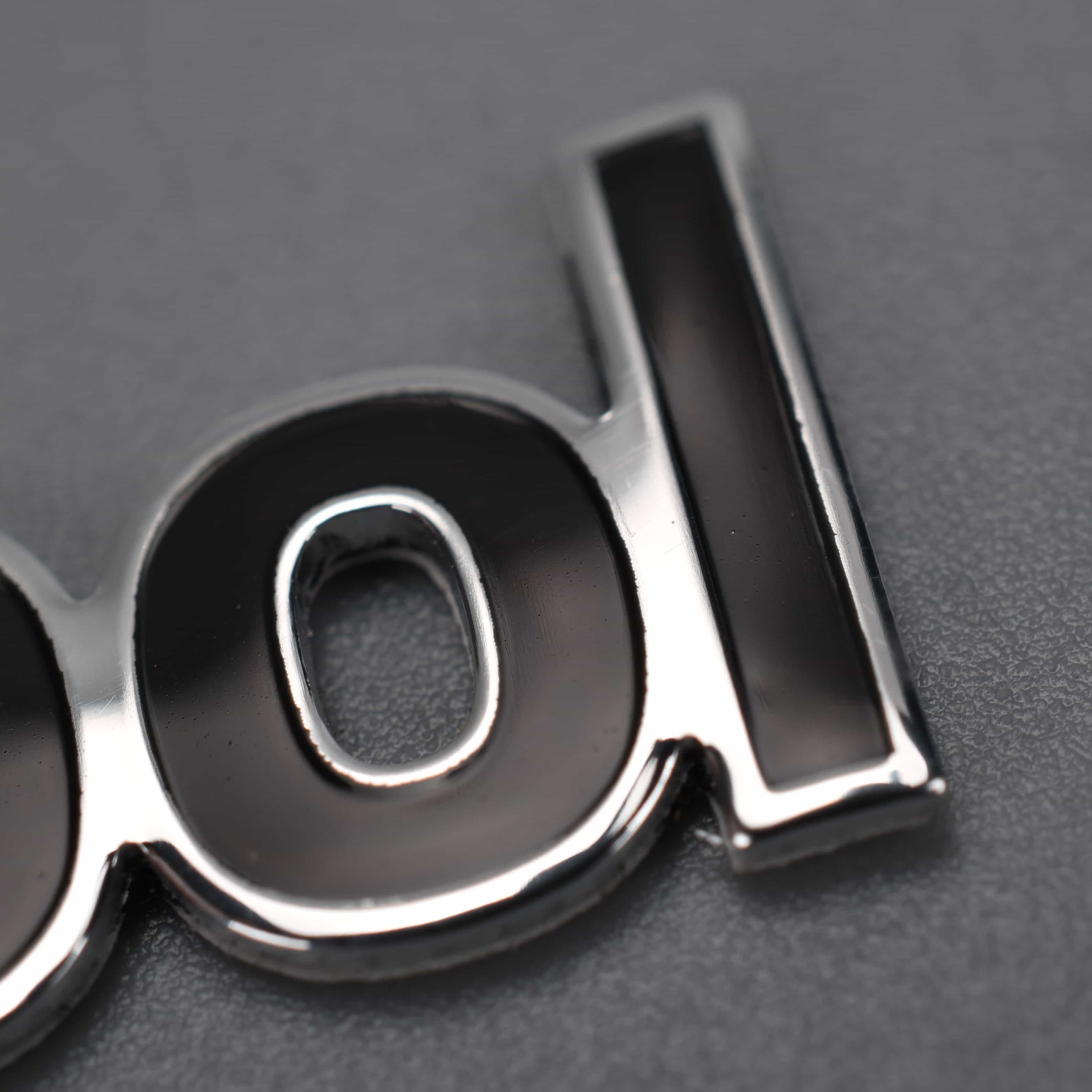 Placas de identificação de metal de alumínio em relevo