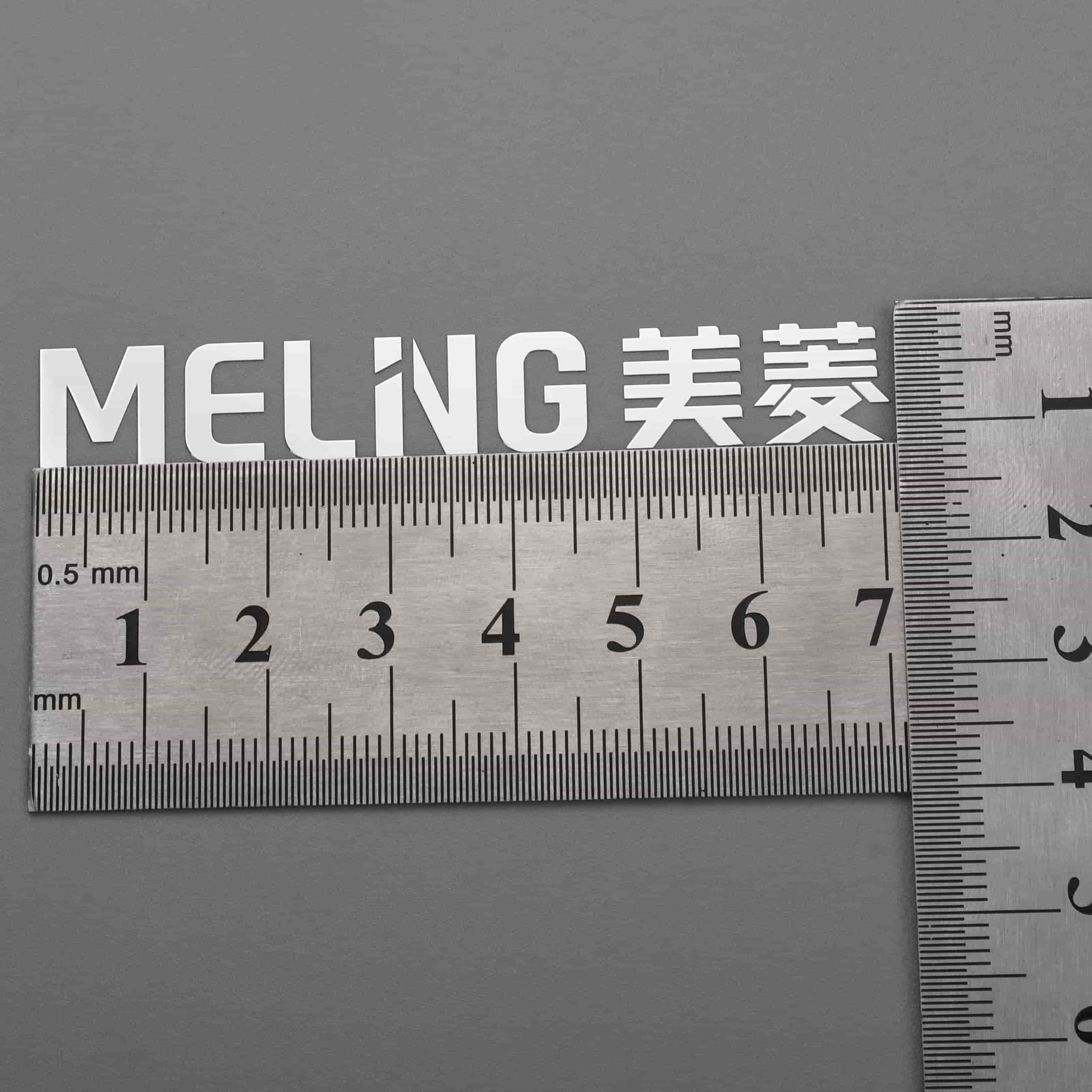 Placas de identificação de níquel eletrofom prateado espelhado