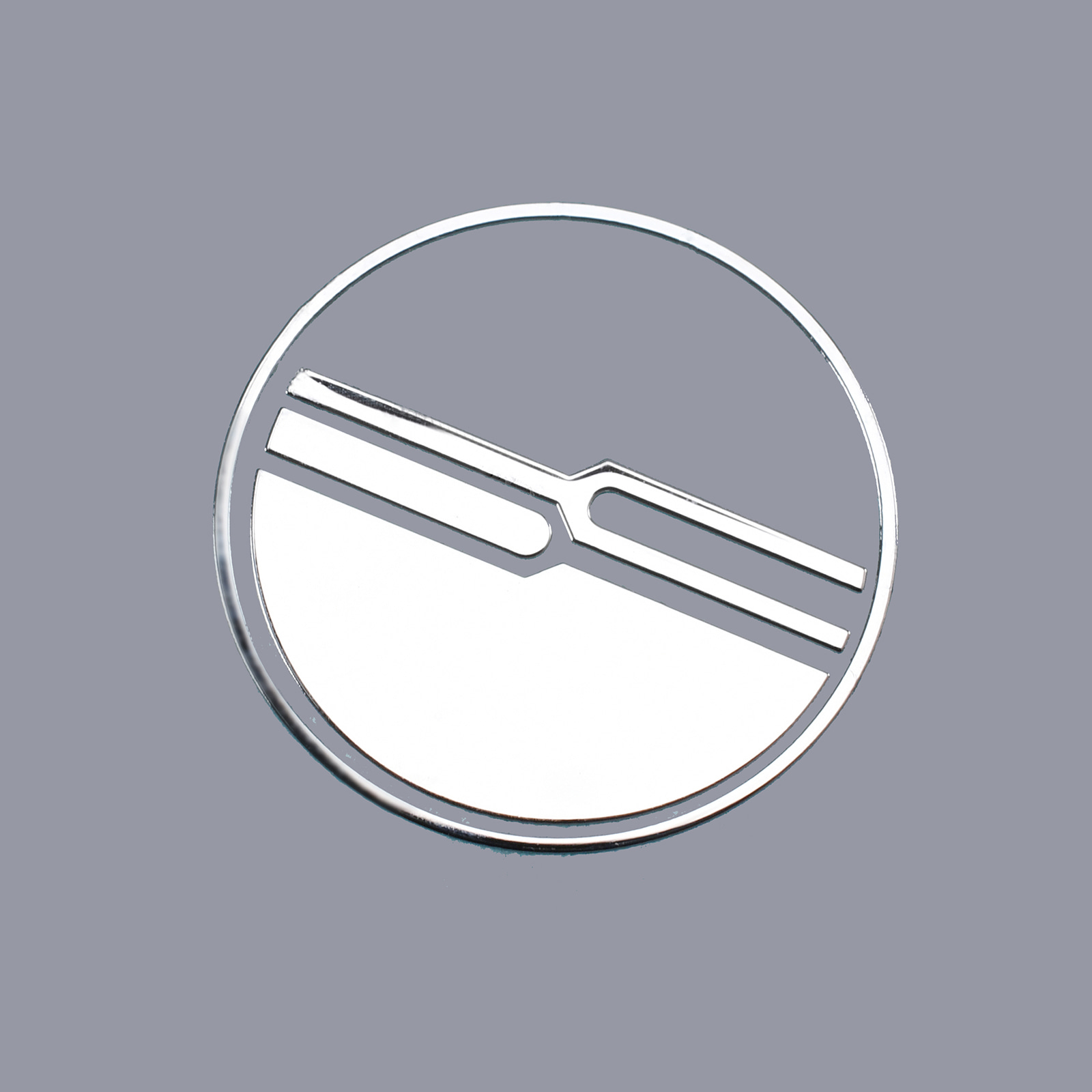 Adesivos com logotipo de metal cromado com cola forte
