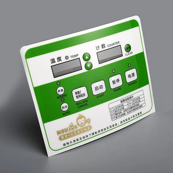 Adesivo do painel de controle frontal