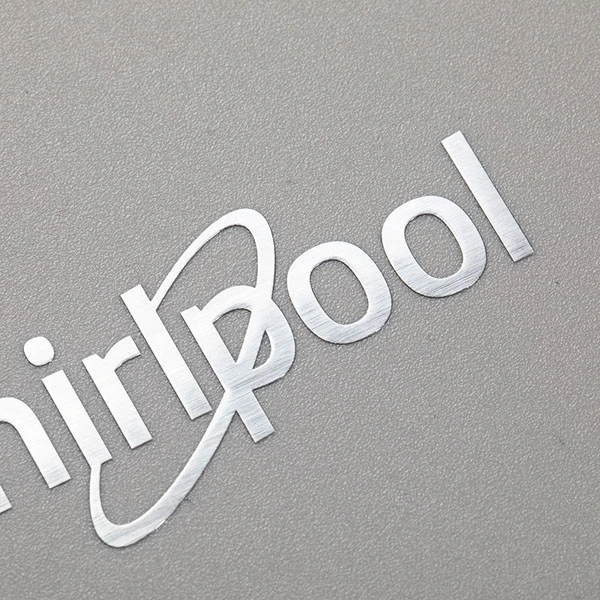Adesivo de transferência de metal personalizado Etiqueta de transferência escovada metálica de níquel Adesivo com logotipo de metal de transferência