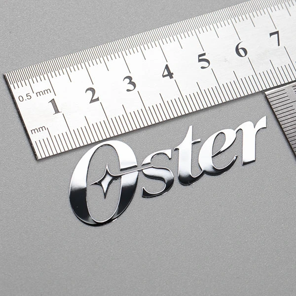 Etiqueta personalizada de etiqueta de transferência de metal para eletroformação de metal com logotipo de níquel