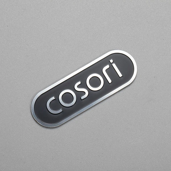 Etiqueta de alumínio com logotipo