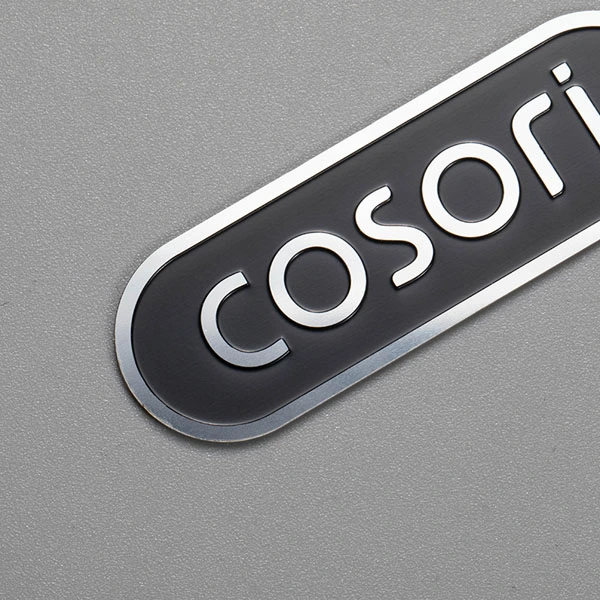 Etiqueta de alumínio com logotipo