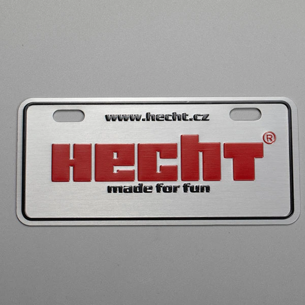 Placas de identificação de metal de alumínio