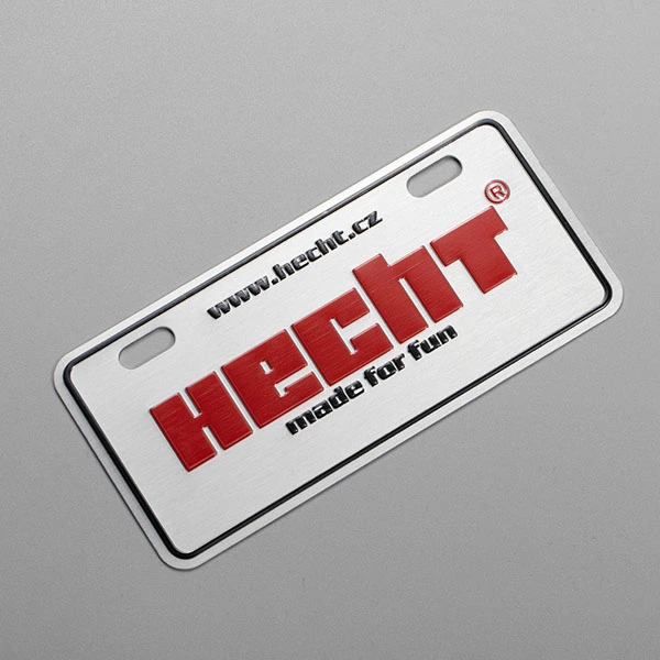 Placas de identificação de metal de alumínio