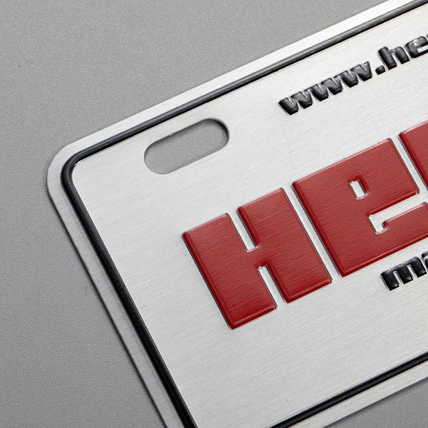 Placas de identificação de metal de alumínio
