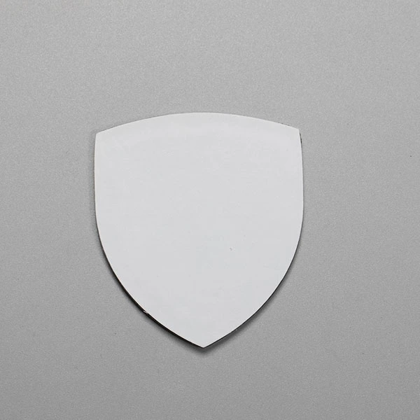 Placa de identificação metálica de alumínio