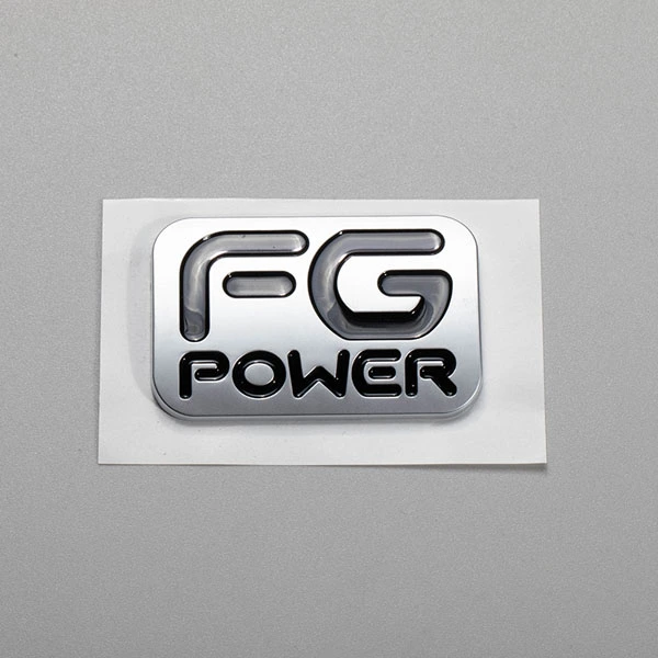 Design personalizado abs plástico cromado galvanizado logotipo da placa de identificação do carro letra plana fosco 3d emblema do carro