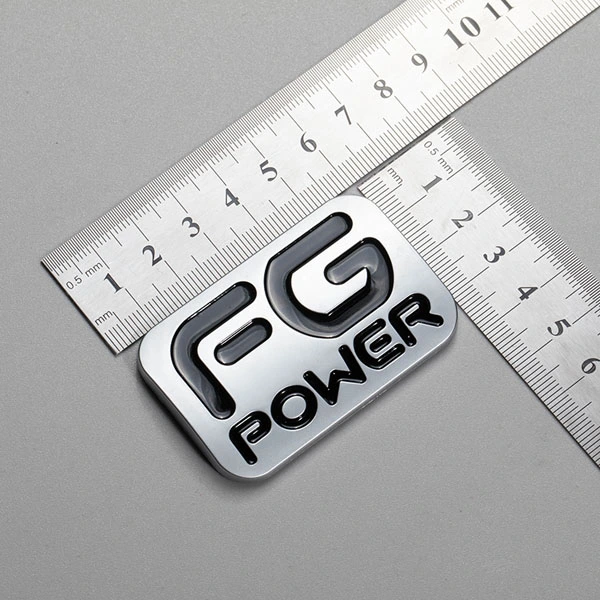 Design personalizado abs plástico cromado galvanizado logotipo da placa de identificação do carro letra plana fosco 3d emblema do carro
