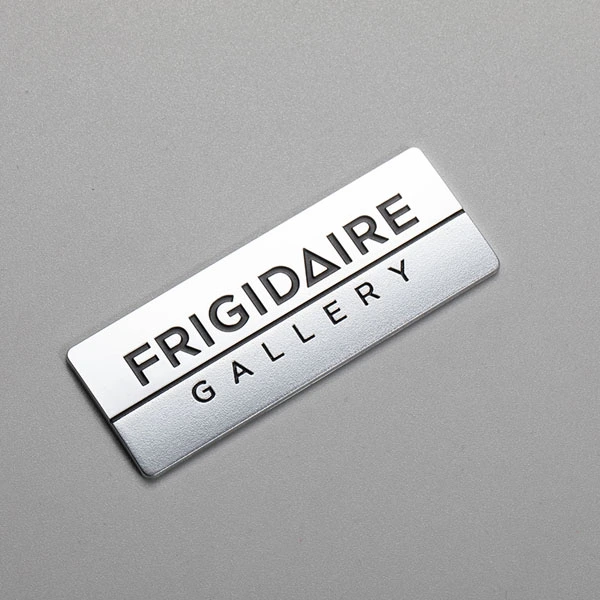 Atacado plástico ABS cromo fabricante exclusivo emblemas de geladeira emblemas de freezer
