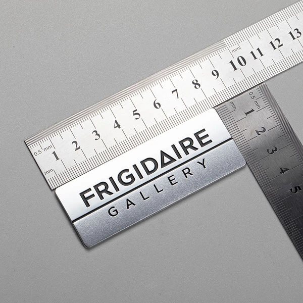 Atacado plástico ABS cromo fabricante exclusivo emblemas de geladeira emblemas de freezer