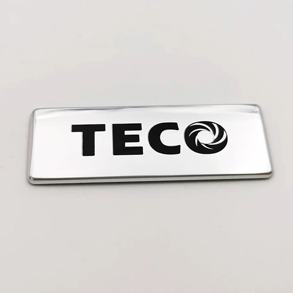 Placa de nome de metal do logotipo