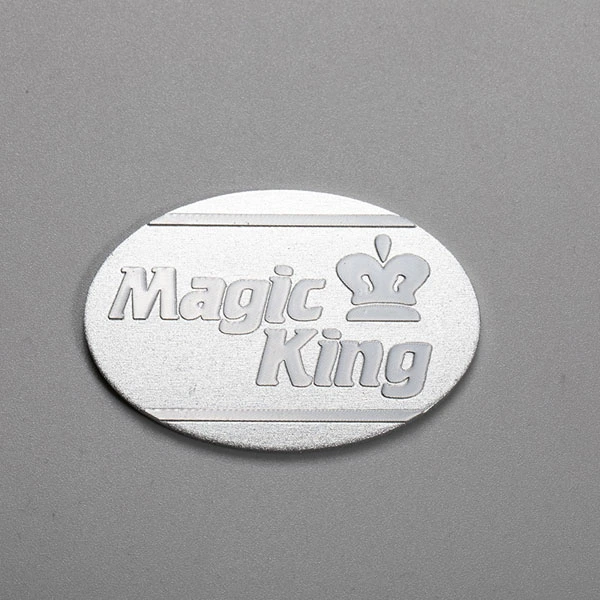 Adesivo de metal com logotipo