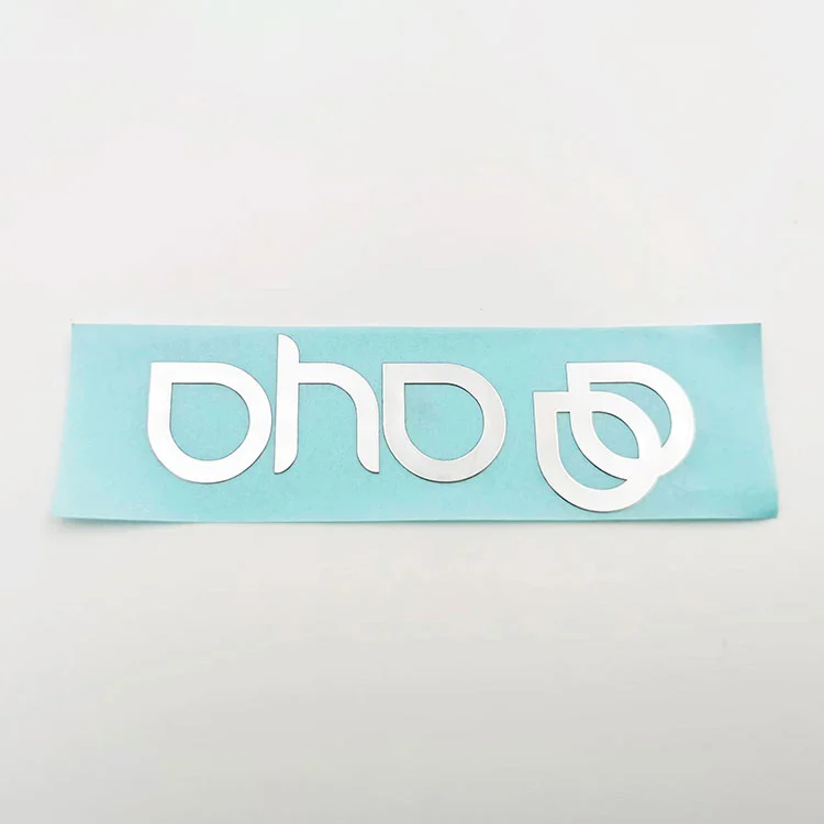 Etiqueta de adesivo de metal de logotipo níquel