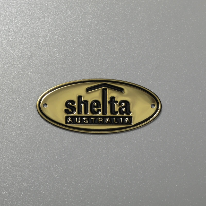 Logotipo de latão de alumínio de aço inoxidável de placa de identificação personalizada