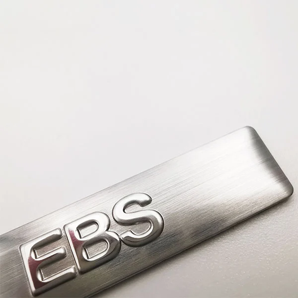 Logotipo de alumínio da placa de identificação de metal