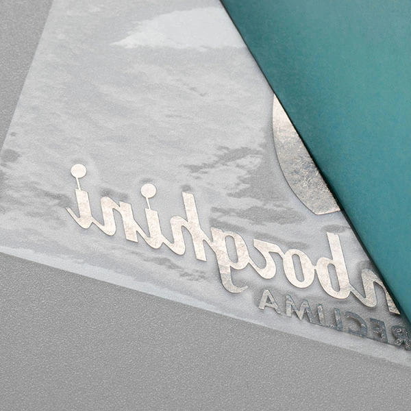 Logotipo resistente ao calor brilhante de níquel