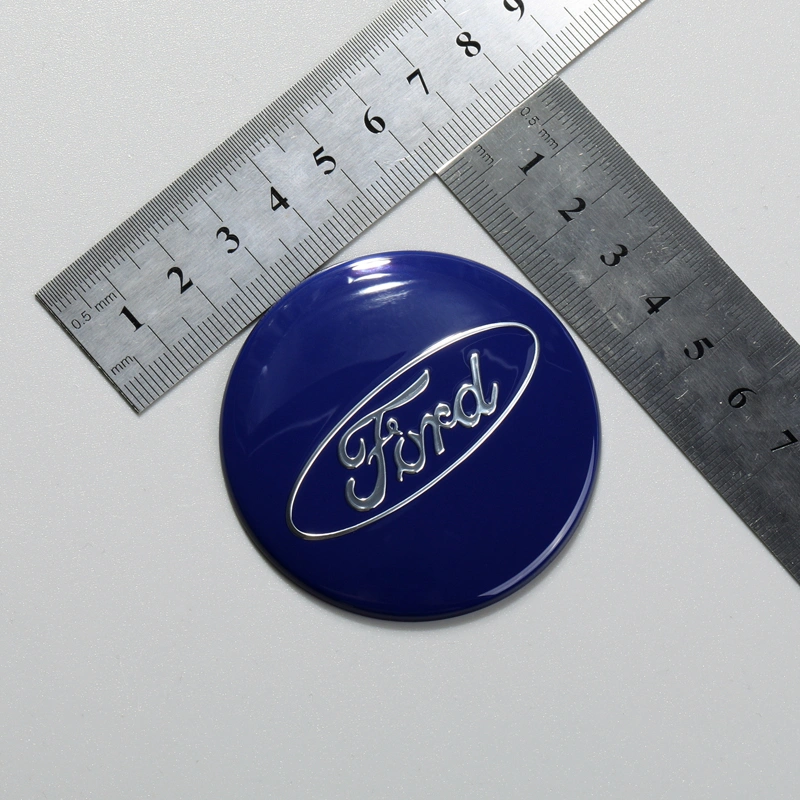 Etiquetas de alumínio para emblema de metal de decoração de cubo de roda de carro