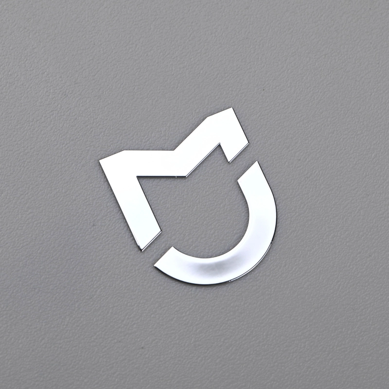 Sinal de metal cromado com emblema de níquel 3D para xiaomi